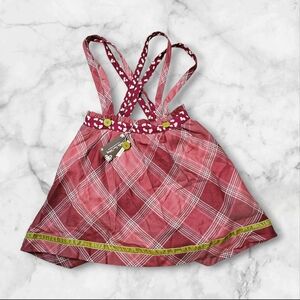 Matilda Jane Pink and Red Plaid Kids Bag